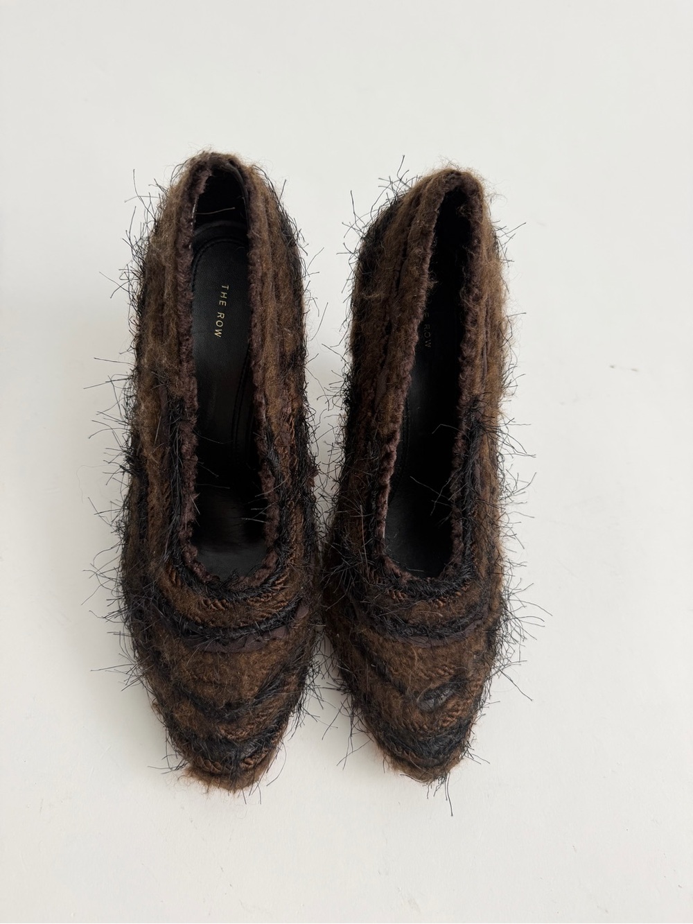 The Row Prudens pumps Laquer Brown 37 Quiet Luxury Heels Old Money Capsule $1750